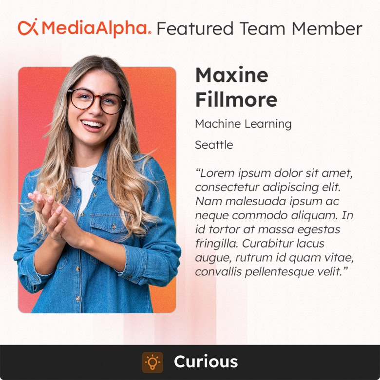 Featured team member template, version 2