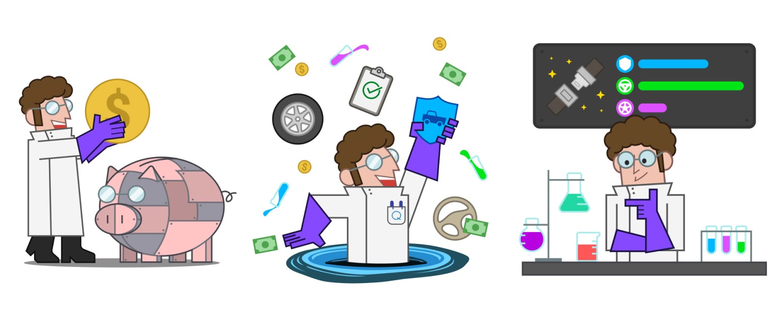 Final Dr. Q illustrations
