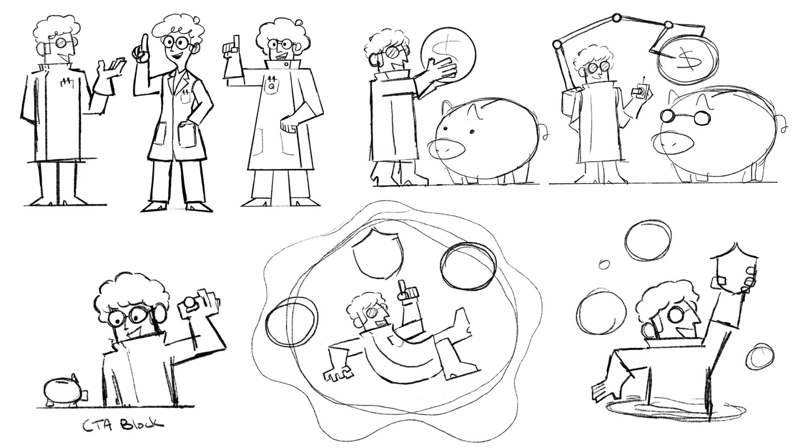 Sketches of Dr. Q